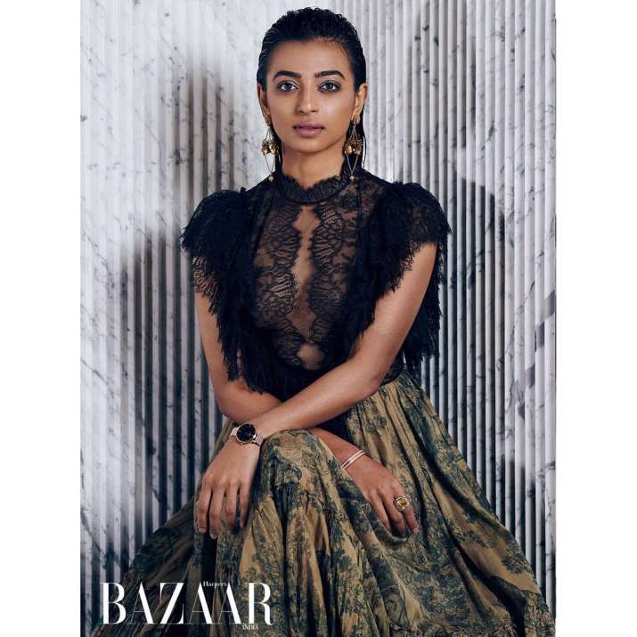 India Tv - Cover girl Radhika Apte opts for monochrome separates; actress looks stunning in these pics