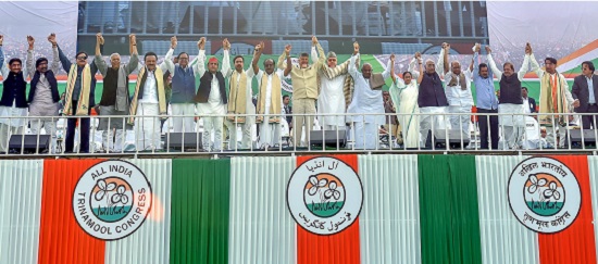 Mamata gives clarion call at mega rally, opposition parties