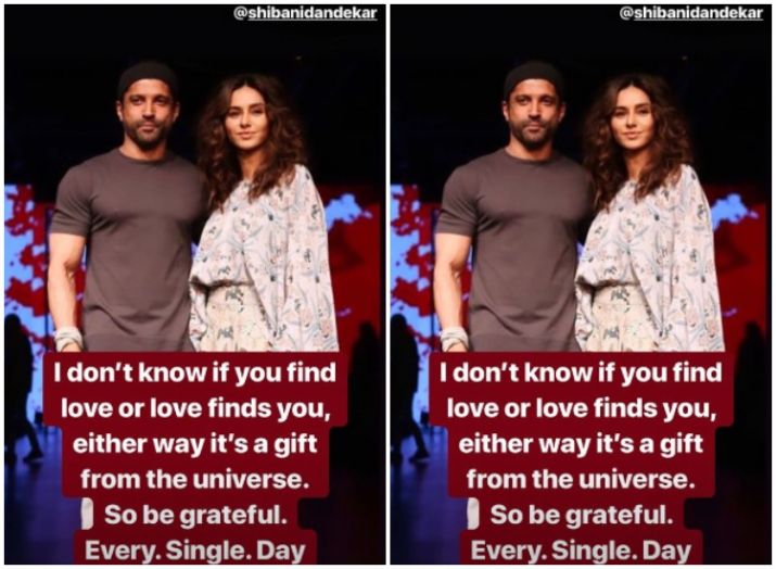   India Tv - Farhan Akhtar shares the bad picture with Shibani Dandekar 