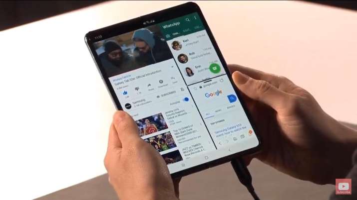 India Tv - Samsung Galaxy Fold software