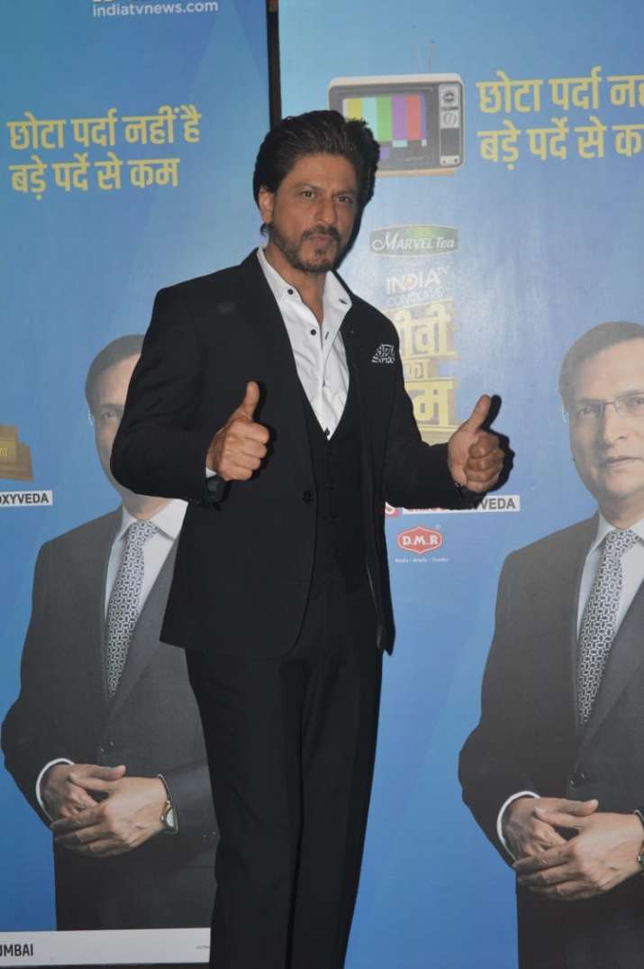   India Tv - Shah Rukh Khan in the India TV mega conclave, Ka Dum 