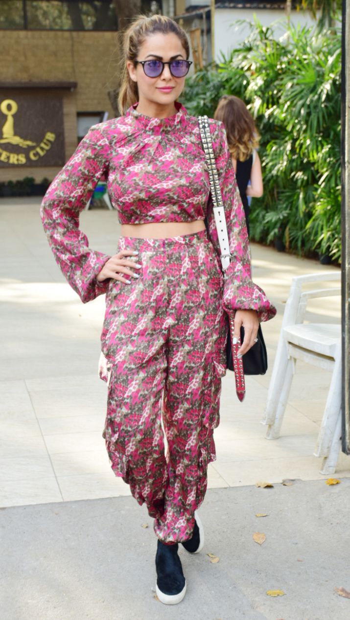 India Tv - Amrita Arora looked chic at at Kiaan’s birthday party
