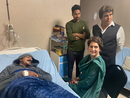 Congress General Secretary Priyanka Gandhi Vadra visits