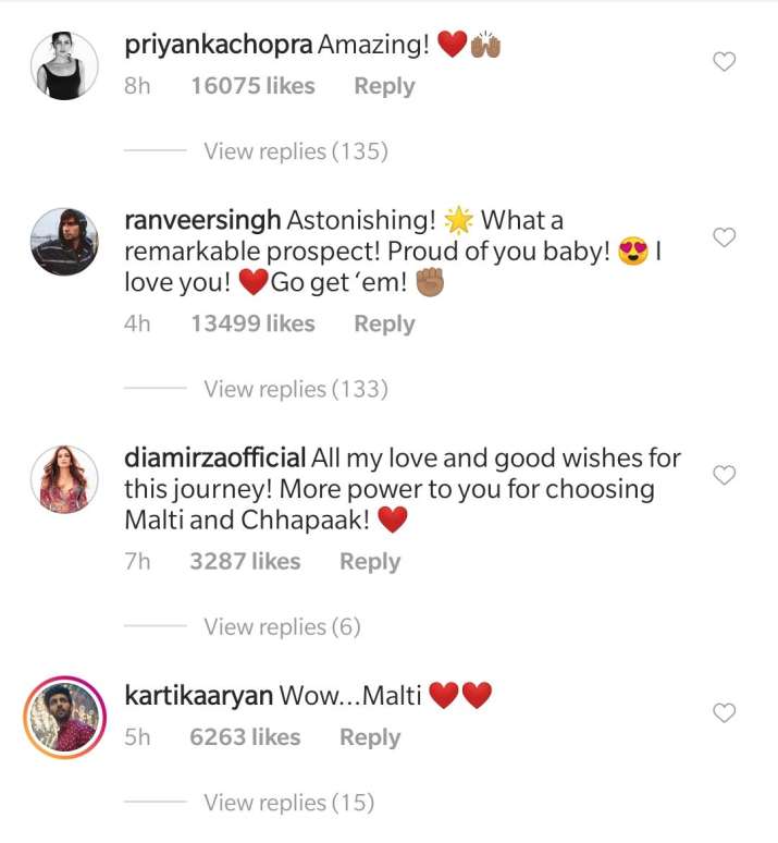 Chhapaak: Ranveer Singh, Priyanka Chopra and others laud Deepika ...