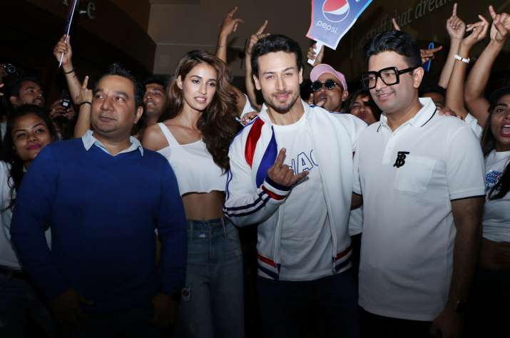 India Tv - Tiger Shroff and Disha Patani were accompanied by filmmaker Ahmed Khan