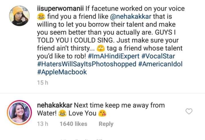 India Tv - Neha Kakkar's comments on Lilly Singh's post