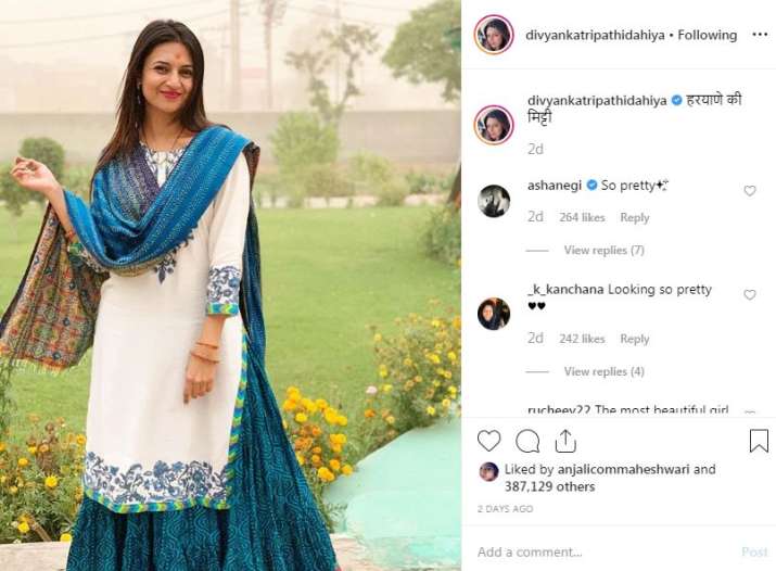   India Tv - Instagram post of Divyanka Tripathi 