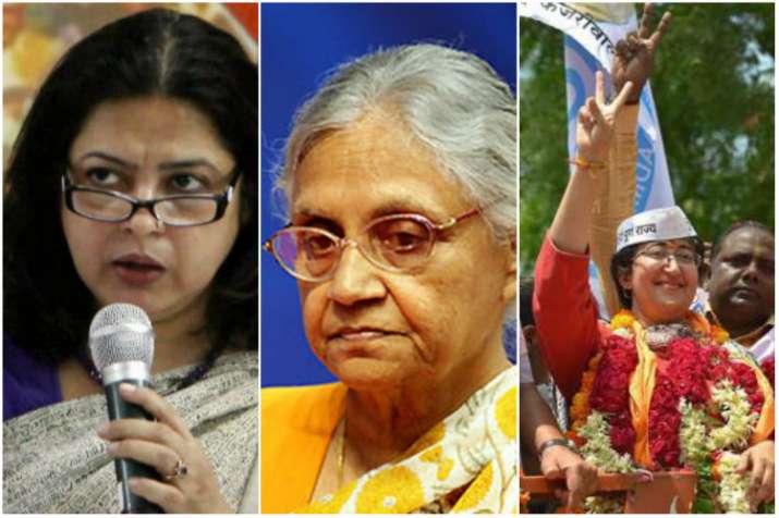 Meenakshi Lekhi, Sheila Dikshit and Atishi Marlena