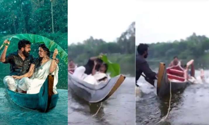 Kerala Couple Falls In River During Pre Wedding Photoshoot