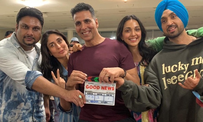 Kareena Kapoor Khan Akshay Kumar Diljit Dosanjh Celebrate As They Wrap Up Good News Shoot See Latest Pictures Bollywood News India Tv