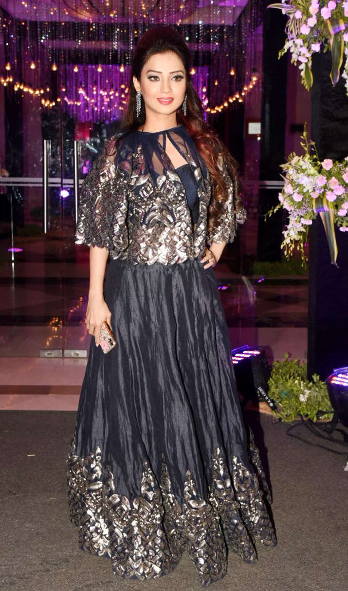   India Tv - Adaa Khan at the Sangeet ceremony in Ssharad Malhotra-Ripci Bhatia 