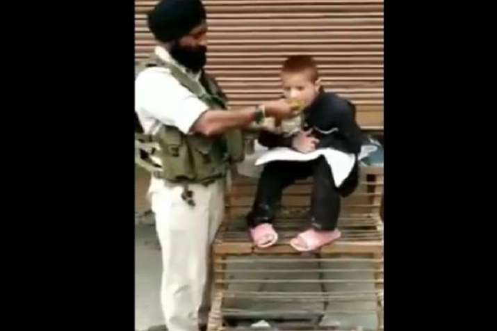 Singh walked towards the boy and offered his lunchbox to