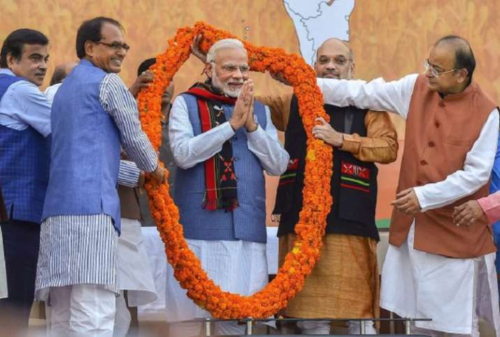 Riding a Narendra Modi wave, the BJP achieved majority of