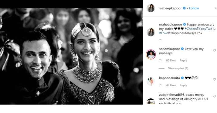 India Tv - Sonam Kapoor and Anand Ahuja's Wedding Anniversary