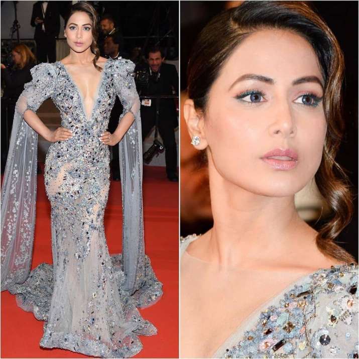 Image result for Hina Khan makes sparkling debut at Cannes