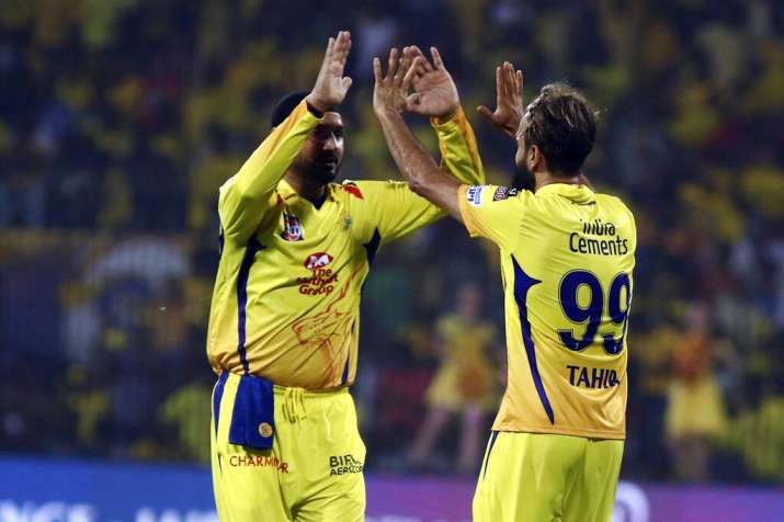 India Tv - Harbhajan Singh has played a crucial supporting role for Imran Tahir this year.