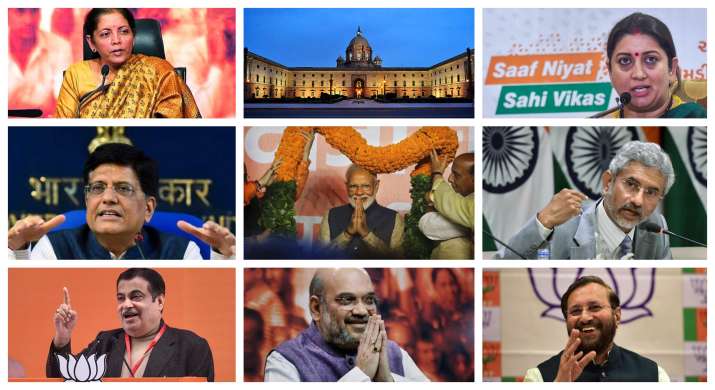 Amit Shah Gadkari Rajnath Among 57 Ministers In Modi Cabinet