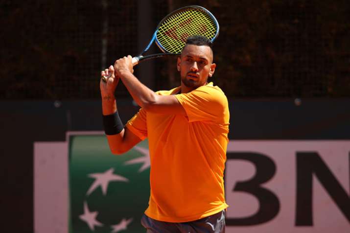 Watch Nick Kyrgios Slams Racket And Throws Chair During Italian Open Match Gets Suspended Tennis News India Tv
