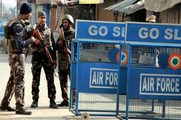 The Srinagar airport and the Indian Air Force airbase at
