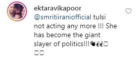 India Tv - Ekta Kapoor's comment