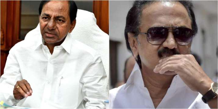 Telangana Chief Minister K. Chandrasekhar Rao and DMK