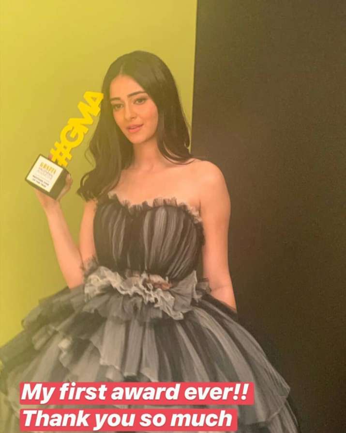 India Tv - Ananya panday's happiness was on another level