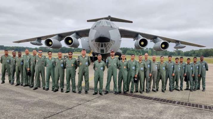 IAF contingent arrives at France's Air Force Base for
