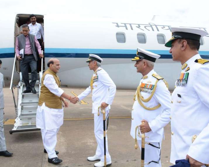 Defence Minister Rajnath Singh makes maiden visit to