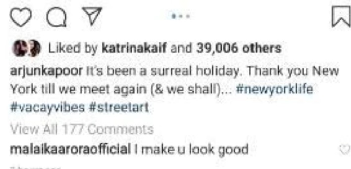 India Tv - Malaika's comment