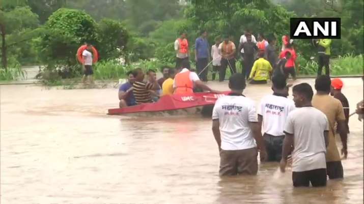 Mumbai rains: Video captures NDRF rescue operations on