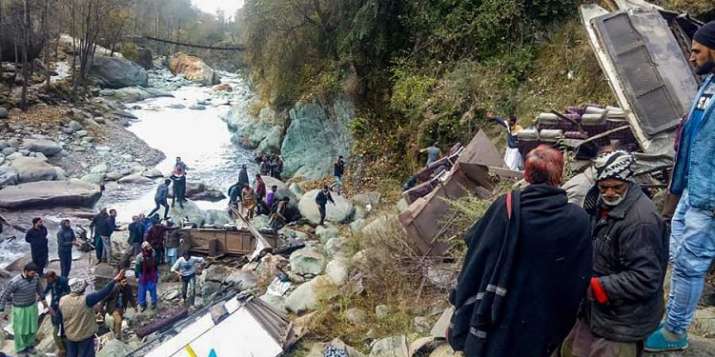 Bus accident in Kishtwar