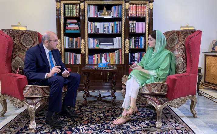 Maryam Nawaz's interview went off air within a few minutes