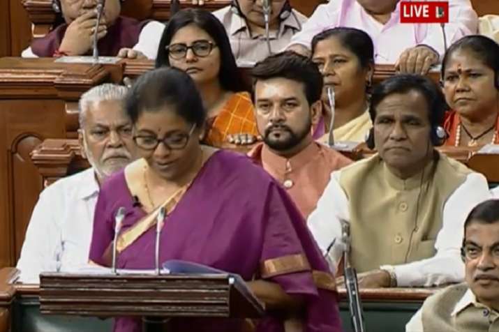 Finance Minister Nirama;a Sitharaman