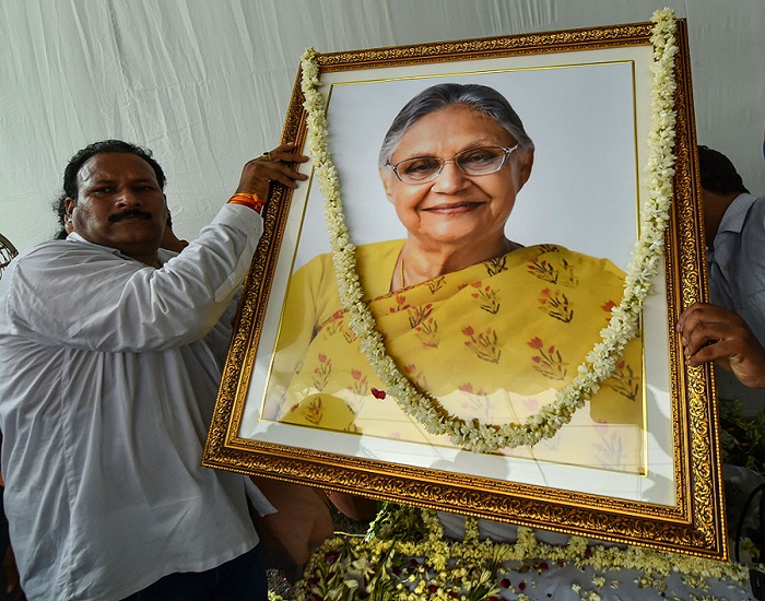 Former Delhi chief minister Sheila Dikshit