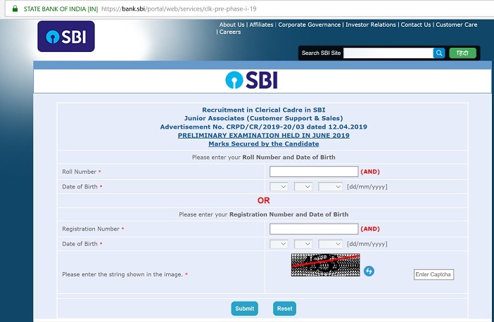 Sbi Clerk Prelims Result 2019 Released Sbi Co In Check Direct Link And Cut Off Here Exam News India Tv