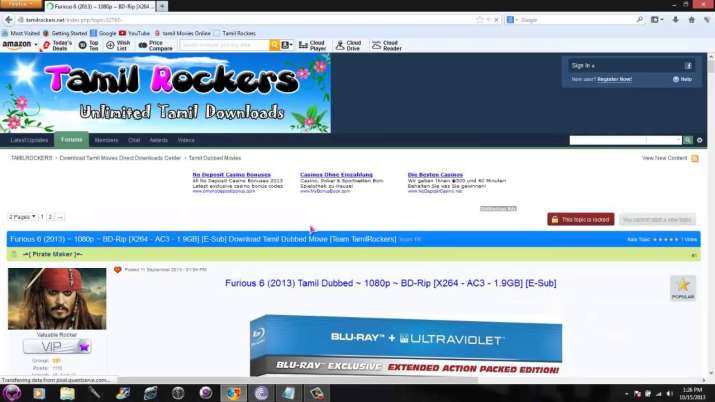 tamilrockers website