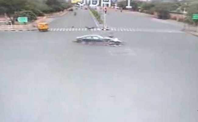Video captures horrific moment when speeding Audi tosses