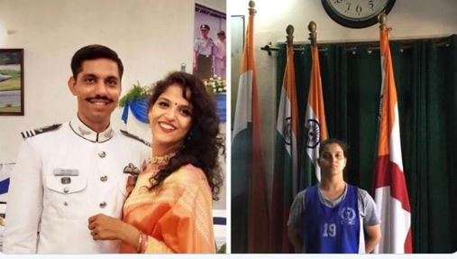 Garima Abrol, wife of Squadron Leader Samir Abrol.