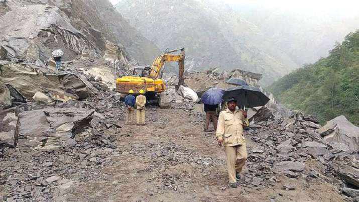 Landslide in Kullu blocks Manali-Leh highway | India News – India TV