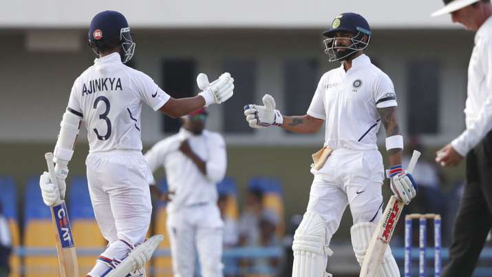 India Vs West Indies 1st Test Day 3 Virat Kohli Ajinkya Rahane Lead India To Commanding 7461