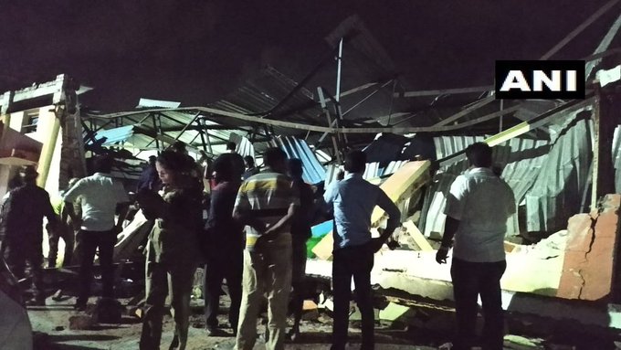 India Tv - Railway parcel service building at Coimbatore railway station collapses