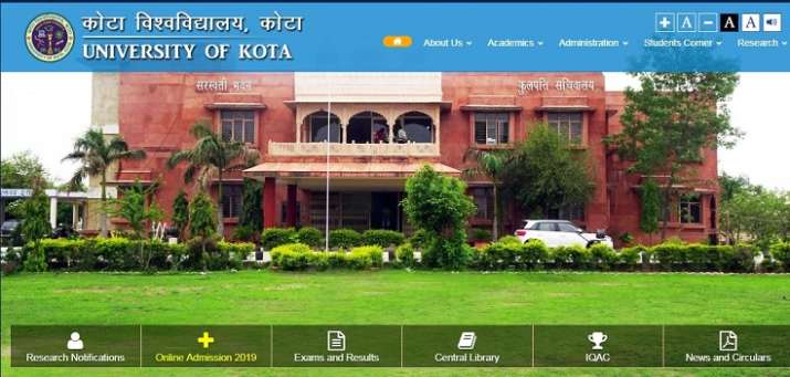 Kota University BA 1st year result 2019 declared