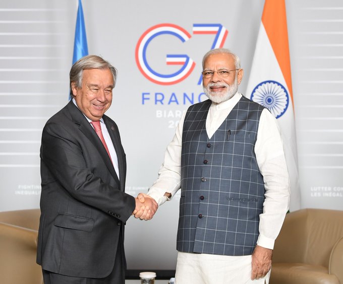 PM Modi holds productive discussions with UN chief Antonio