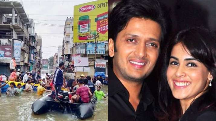 Riteish, Genelia donate Rs.25 lakh for Maharashtra flood