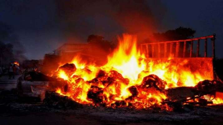 Vehicles torched in Odisha MLA's official residence