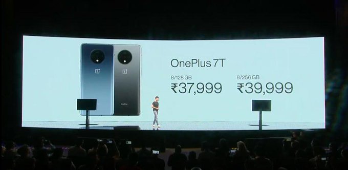 OnePlus 7T starts at Rs 37,999 for the base variant and