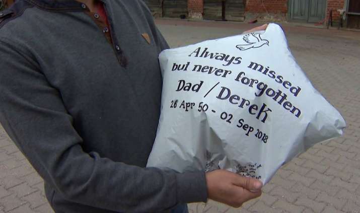 Balloon sent in memory of British dad travelled over 1,700 kilometers, lands in Polish field