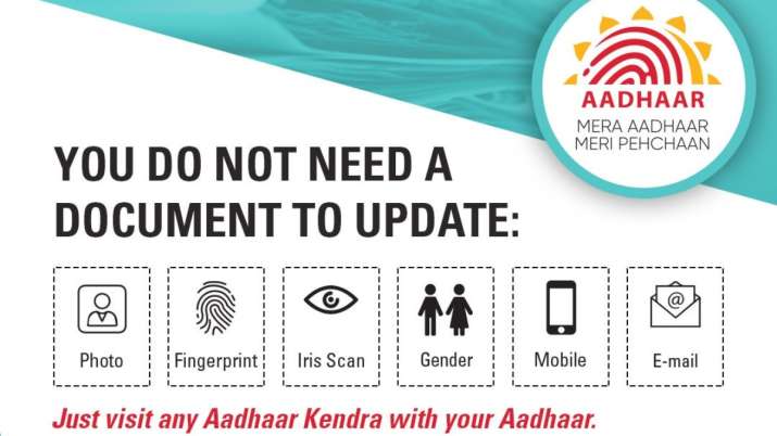 Image result for Aadhaar card update: No document required