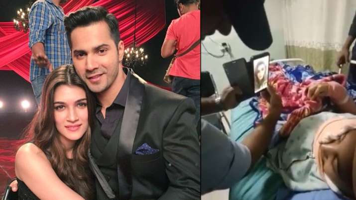 Varun Dhawan Kriti Sanon Shower Love To Their Acid Attack Survivor Fan