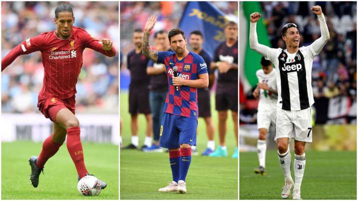Liverpool defender Virgil van Dijk joins Lionel Messi and